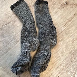 Black Wool Socks